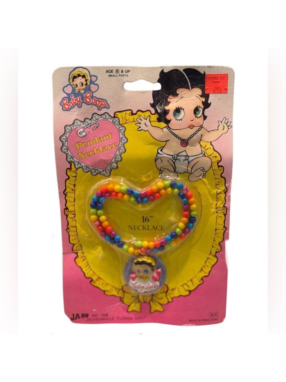Betty Boop Colorful Beaded Necklace Kids